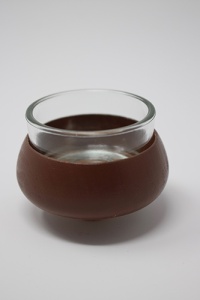 Teelichtadapter mit Glaseinsatz